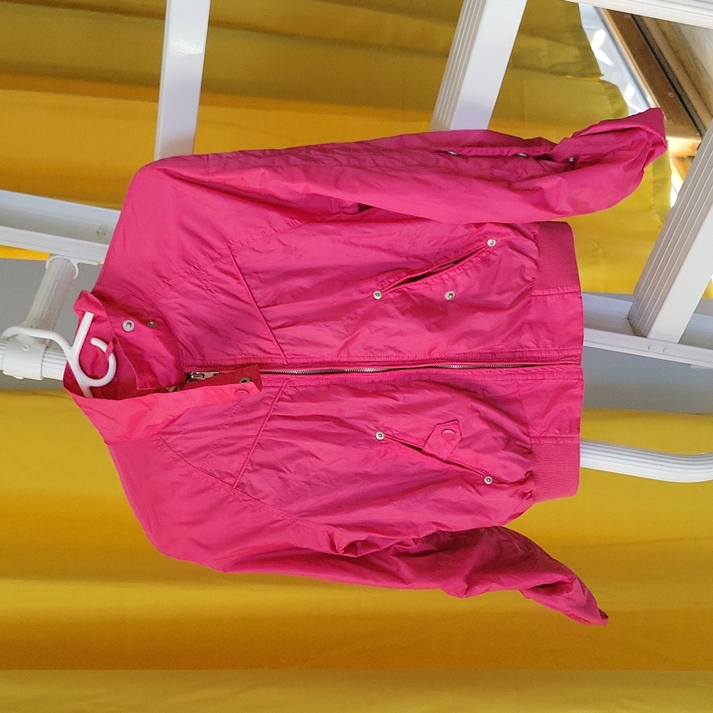 Hot pink spring jacket, size small, forever 21